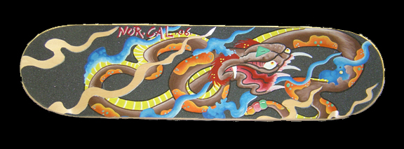 Looking for unique Skate-Boards Art Galleries?  Emerald triangle rasta rattler